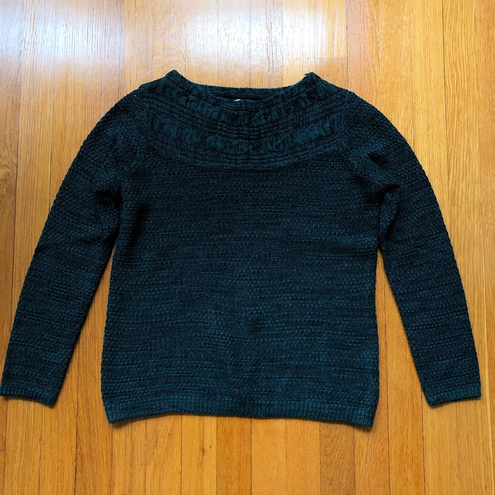 Croft & Barrow Cable Knot Boatneck Sweater